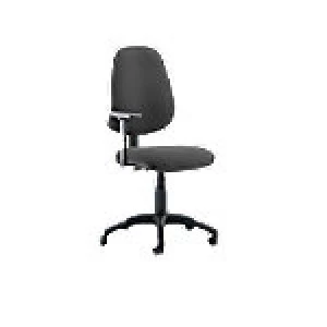 Task Operator Chair Eclipse II Lever Charcoal Fabric With Height Adjustable Arms