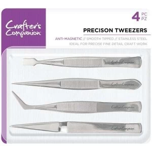 Crafter's Companion Precision Tweezers Pack of 4
