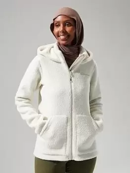 Berghaus Darria Fz Hooded Fleece Jacket, Off White, Size 10, Women