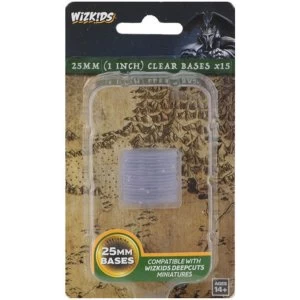 Wizkids Deep Cuts: 25mm Round Base - Clear (15)