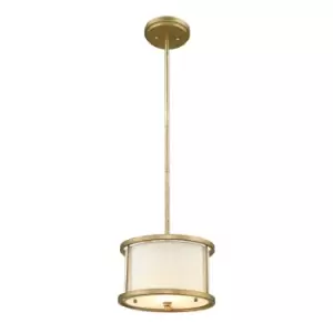 1 Bulb Ceiling Pendant Light Fitting Distressed Gold LED E27 60W Bulb
