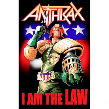 Anthrax - I Am The Law Textile Poster