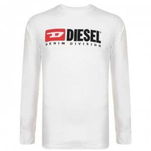 Diesel Division Long Sleeve T Shirt - White 100