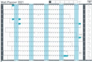 Sasco Unmounted Wall Planner 2021 BX10