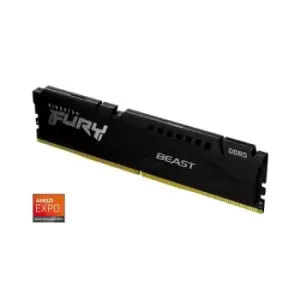Kingston FURY Beast KF552C36BBE-16 16GB System Memory 5200MT/s DDR5 CL36 DIMM Black AMD EXPO Certified