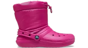 Crocs Classic Lined Neo Puff Boot Boots Kids Fuchsia Fun J2