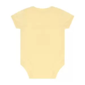 Larkwood Baby Boys/Girls Essential Short Sleeve Bodysuit (12-18 Months) (Pale Yellow)
