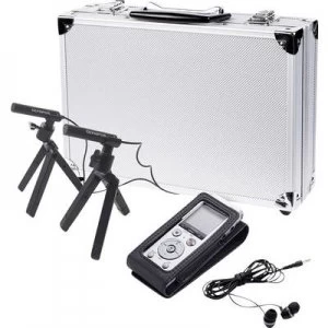 Olympus DM-720 Conference Kit Digital dictaphone Max. recording time 985 h Silver incl. 2x omnidirectional microphone, incl. bag