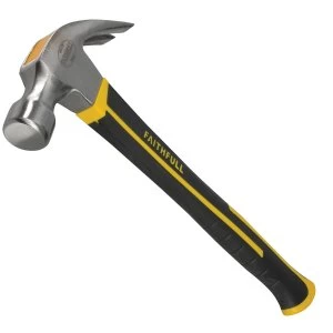 Faithfull Claw Hammer with Fibreglass Handle - 567g