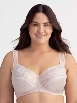 Miss Mary of Sweden Miss Mary Dotty Delicious Lace Underwired Bra - Beige, Beige, Size 36C, Women