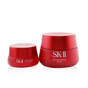SK IISkinpower Series Set: Skinpower Cream 80g + Skinpower Eye Cream 15g 2pcs
