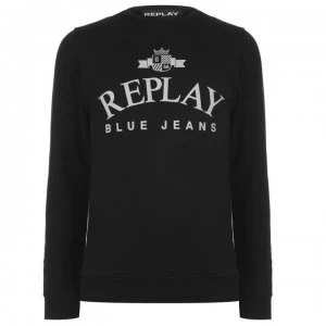 Replay Jeans Crew Sweatshirt - Black 098