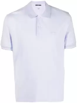 C.P COMPANY Logo-embroidered Polo Shirt Light Purple