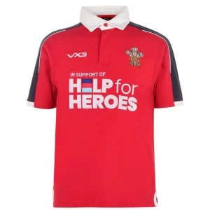 VX-3 Help 4 Heroes Wales Shirt Mens - Red