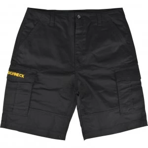 Roughneck Mens Cargo Shorts Black 34
