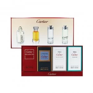 Cartier Gift Set 4ml Declaration Eau de Toilette + 5ml LEnvol Eau de Parfum + 5ml Eau de Cartier Eau de Toilette + 5ml Eau de Cartier Concentree Eau D