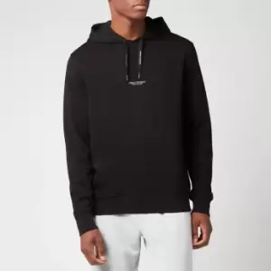Armani Exchange Mens French Terry Pullover Hoodie - Black - XL