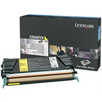 Lexmark C5342YX Yellow Laser Toner Ink Cartridge