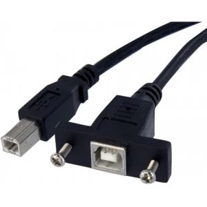 1FT USB 2.0 PANEL MOUNT CABLE