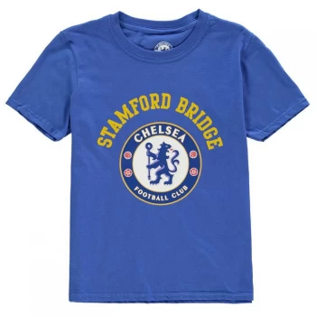 Source Lab Chlesea FC Crest T Shirt Junior Boys - Blue