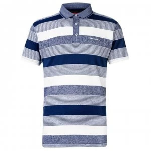 Pierre Cardin Dye Jersey Polo Shirt Mens - Teal/Denim/Wht