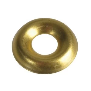 ForgeFix Screw Cup Washers Solid Brass Polished No. 6 Bag 200