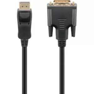 Goobay DisplayPort 1.2 / DVI-D Adapter Cable - Gold Plated - 3m - Black
