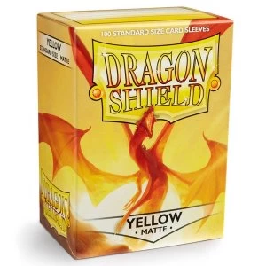 Dragon Shield Yellow Matte Card Sleeves - 100 Sleeves