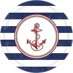 Amscan Anchors Aweigh Party Plates