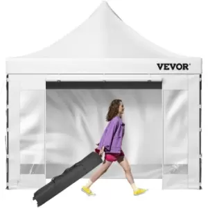 10 x 10ft Pop Up Canopy Tent, Outdoor Patio Gazebo Tent with Removable Sidewalls and Wheeled Bag, uv Resistant Waterproof Instant Gazebo Shelter for