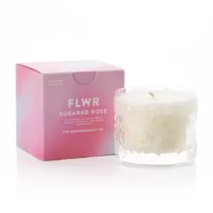 The Aromatherapy Co FLWR Sugar Rose Candle 100g Pink
