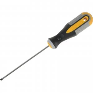 Roughneck Soft Grip Magnetic Slotted Terminal Screwdriver 3mm 100mm