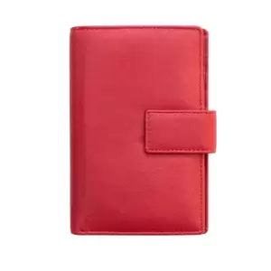 PRIMEHIDE Washed Martina Collection Purse 6 X Card Slot - Red