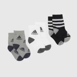 adidas multi kids graphic socks 3 pack