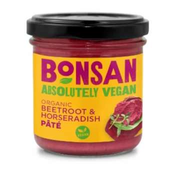Organic Vegan Beetroot Horseradish Pate - 130g - 95165 - Bonsan