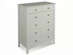 Furniture To Go Florence Soft Grey 42 Chest of Drawers Flat Packed