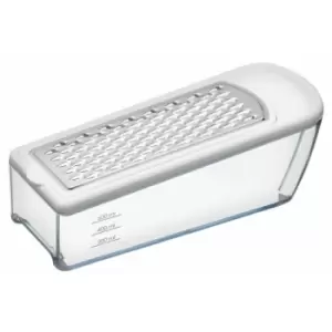 KitchenCraft Oblong Grater With Collector, Stainless Steel