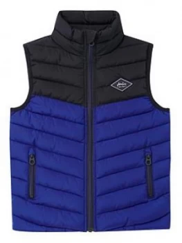 Joules Boys Brook Colourblock Gilet - Navy, Size Age: 3 Years