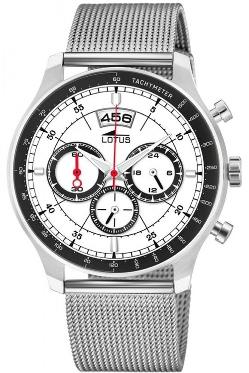Lotus White and Silver Chronograph Watch - L10138/1