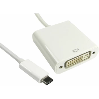 16-1741 15cm USB Type C M DVI-D F White Cable - Truconnect