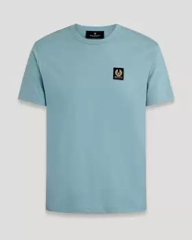 Belstaff Badge Logo T-Shirt In Arctic Blue - Size M