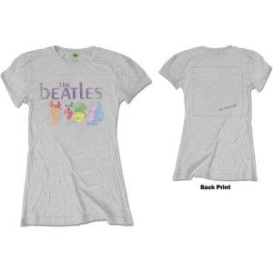 The Beatles - White Album Back Womens Large T-Shirt - Grey