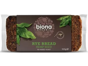 Biona - Org Wholemeal Rye Hemp Bread 500g