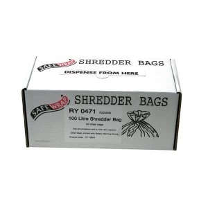 Robinson Young Safewrap Shredder Bags 100 Litre Pack of 50