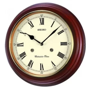 Seiko Clocks Wooden Chiming Wall Clock