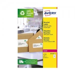 Avery Recycled Address Labels 21 Per Sheet White Pack of 315 LR7160-15