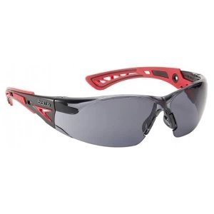 Bolle Rush RUSHPPSF Safety Glasses Smoke with Platinum Coating