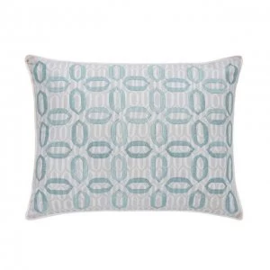 Helena Springfield Light Blue Polyester and Cotton 'Amalie' Cushion - Cushion