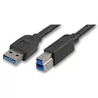 Akasa USB 3.0, SuperSpeed 5Gbps Type A to B Black Printer Cable, 150cm (AK-CBUB01-15BK)