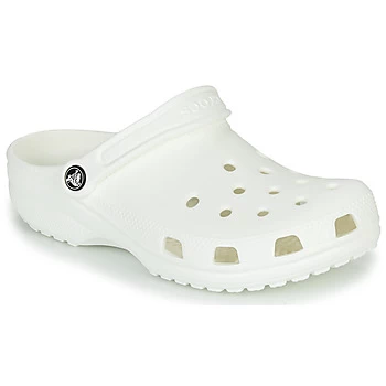 Crocs Classic Clog Uni Flat Shoe - White, Size 8, Women